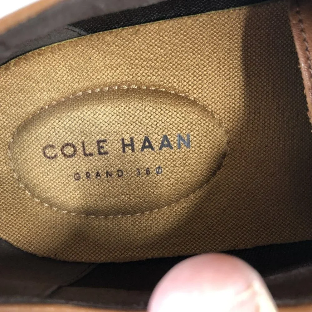 Cole Haan Derby Oxford Shoes Mens Size 9 Brown Grand OS Leather Dress C35107